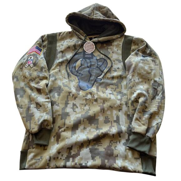 Nike Los Angeles Rams Salute To Service #99 Donald NWT Performance Hoodie Size L - Picture 1 of 11